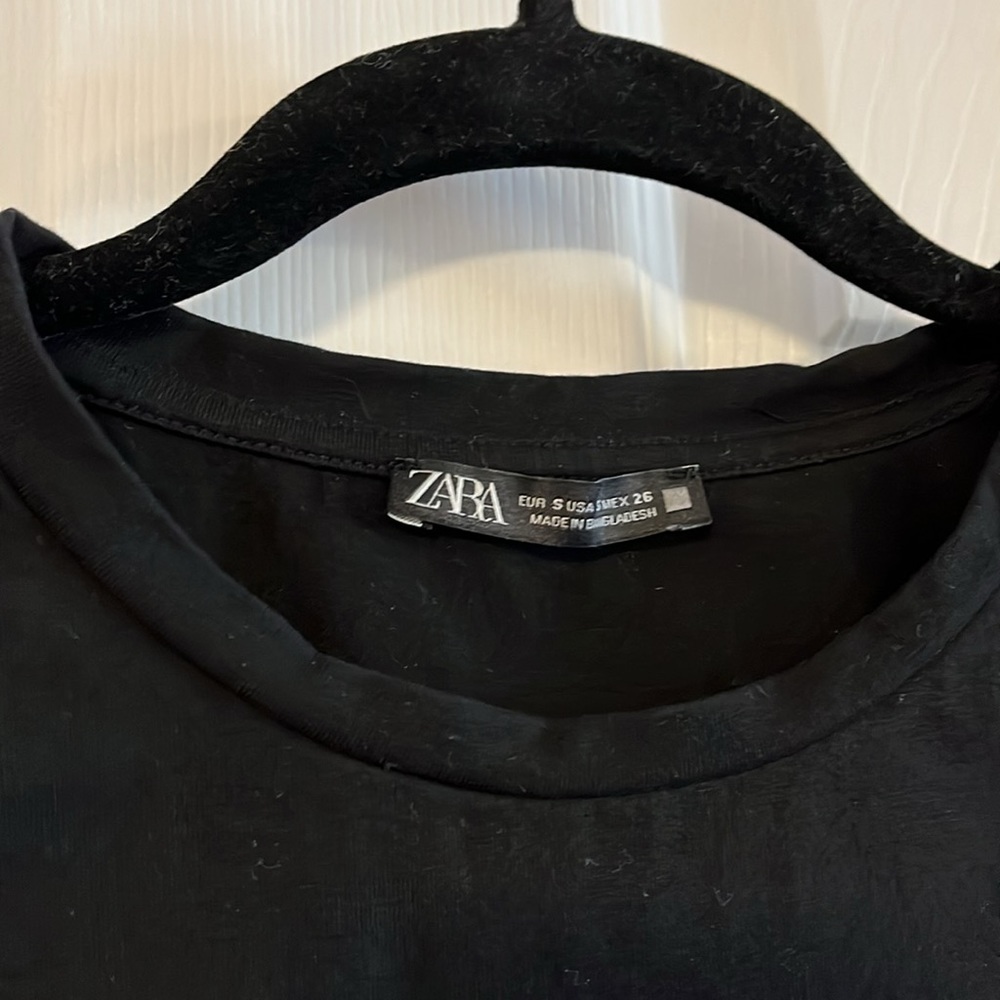 Zara Black Crop Top - Picture 2 of 12